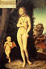 Lucas Cranach the Elder Venus With Cupid The Honey Thief painting